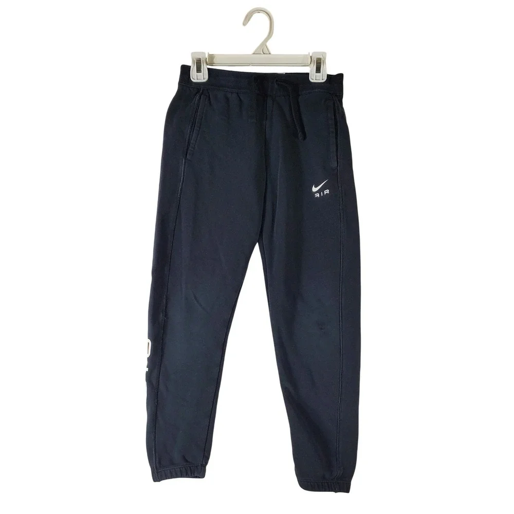 Nike Air Boys Joggers Black Fleece Sweatpants‎ DQ9106-010 Size Small S